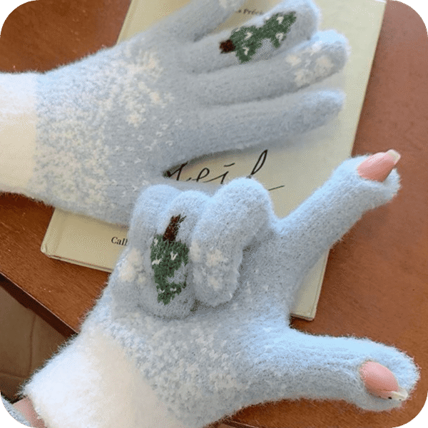 Christmas Snowflake Touchscreen Gloves