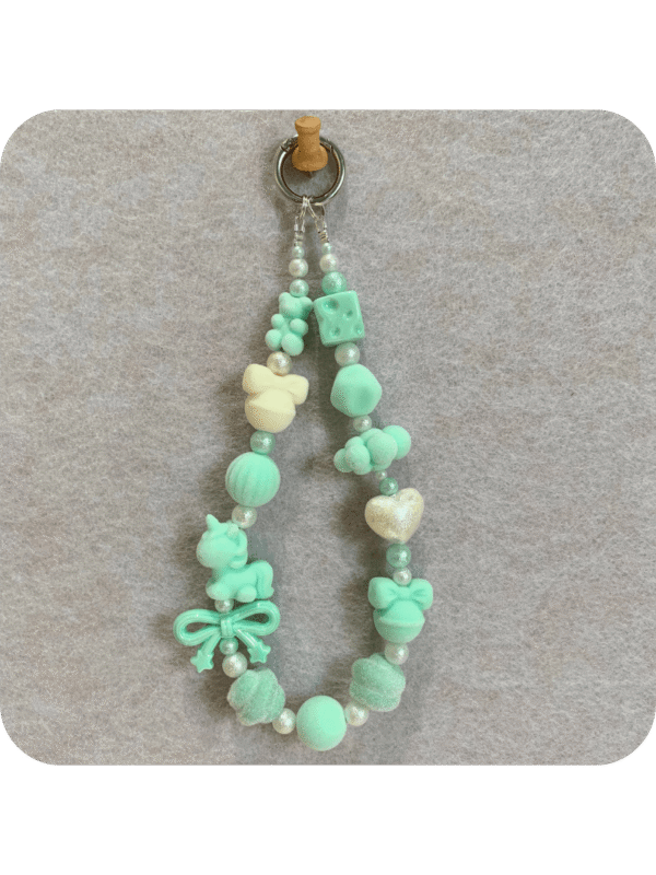 Handmade Velvet Bead Phone Charm-Style 1