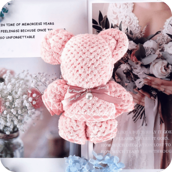 Handmade Towel Bear (Unfolds to Soft Towel)