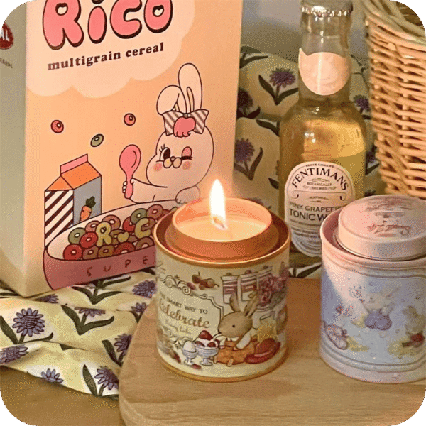 Vintage Bunny Scented Candle